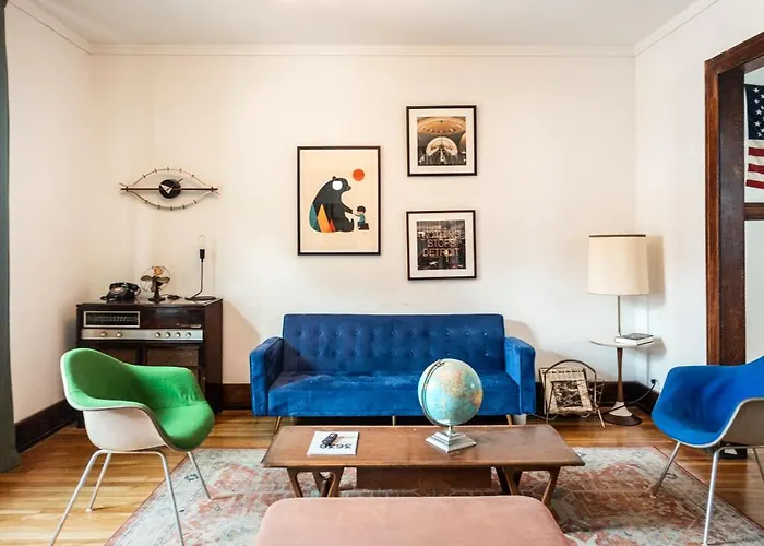 Luxe Mid-Century Styled Historic Townhouse #1